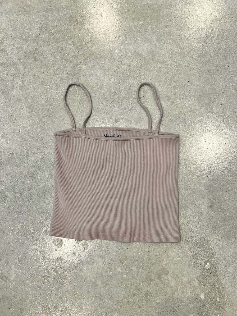 John Galt/Brandy Melville  Mauve Ribbed Spaghetti Strap Tank Top
